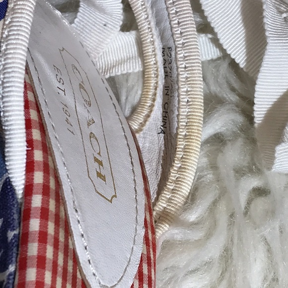 Coach Tammie Wedges Womens 7 1/2M  A8018 Open Toe Ribbon Tie Strap - Picture 9 of 11